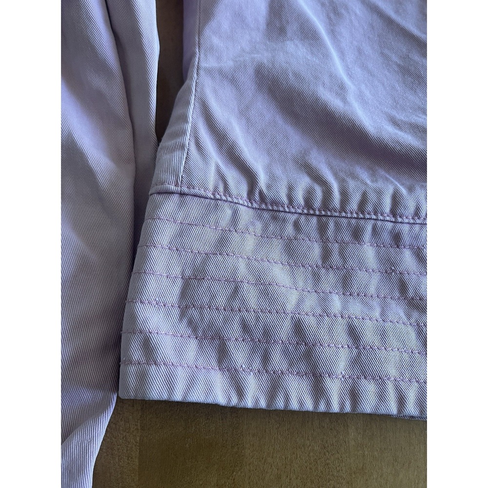 Y2K Fossil Women's Jacket Light Pink Sz L 100% Cotton Vintage - Picture 7 of 8